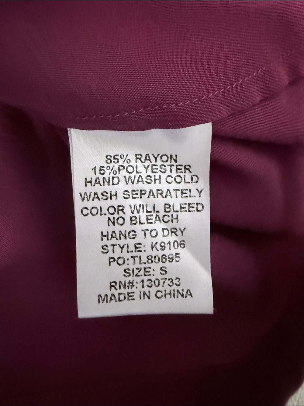 Umgee Raspberry Split-Neck Ruffle Shoulder Blouse - Picture 4 of 4